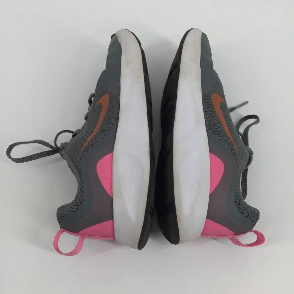 Nike WearAllDay Low Top Sneakers Size 4Y Youth Big Kid Gray Pink Athletic Shoes - Picture 5 of 8